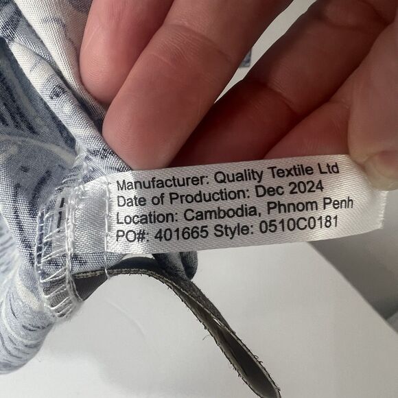 Cooke Street Hawaiian Shirt Mens XL Blue Wave Print Button Up Short Sleeve 2024 - Picture 14 of 16